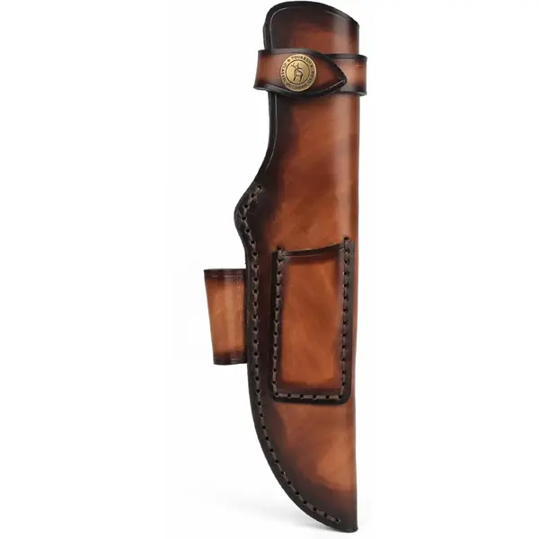 Etui porte-couteau en cuir a porter a la ceinture