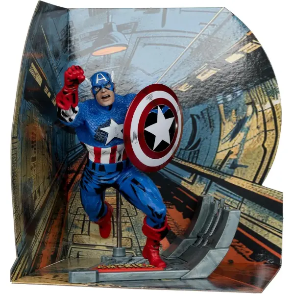 Figurine de collection Captain America McFarlane Toys à l'échelle 1/10
