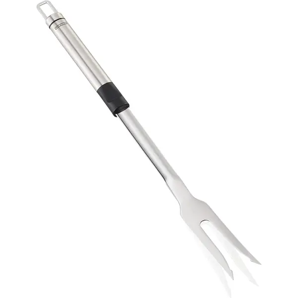 Fourchette a roti en inox avec manche long pour barbecue