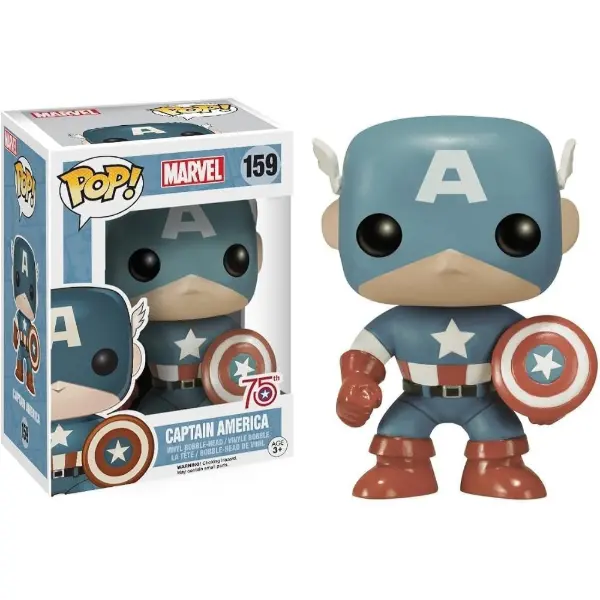Figurine Funko Pop commémorative des 75 ans de Captain America