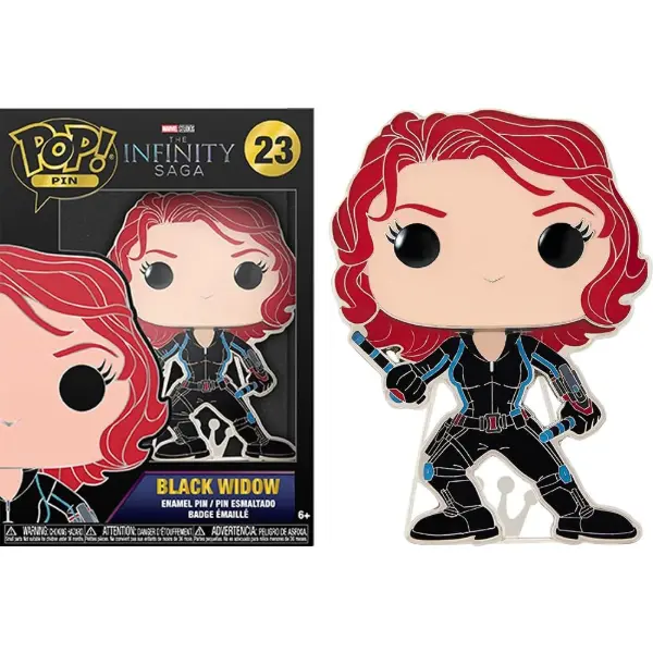 Funko Pop! Large Enamel Pin Marvel Infinity Saga — Black Widow