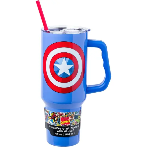 Gobelet isotherme en acier inoxydable Captain America Classic Shield