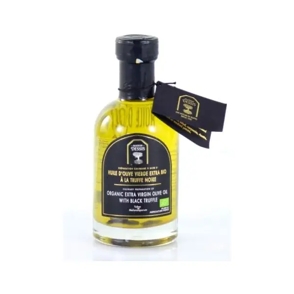 Huile d'olive bio à la truffe noire de France production artisanale