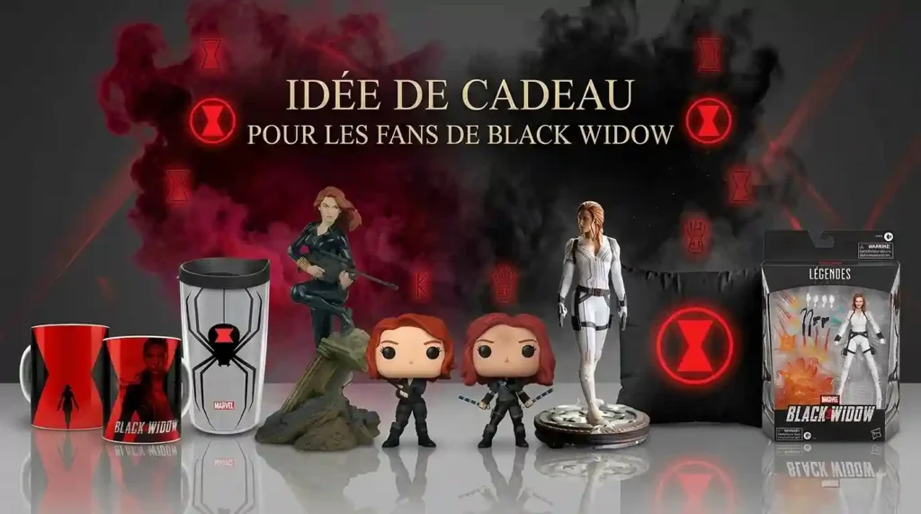 Cadeaux Veuve Noire : 58 idées de statues, Funko, comics, t-shirts et déguisements de Natasha Romanoff
