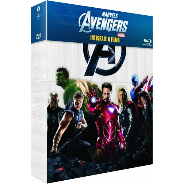 Intégrale Marvel — Avengers + Iron Man + Iron Man 2 + L'Incroyable Hulk — idée cadeau Avengers