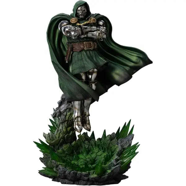 Iron Studios — Docteur Fatalis, Gantelet de l'Infini, Diorama BDS 1/10, 30 cm — idée cadeau Avengers