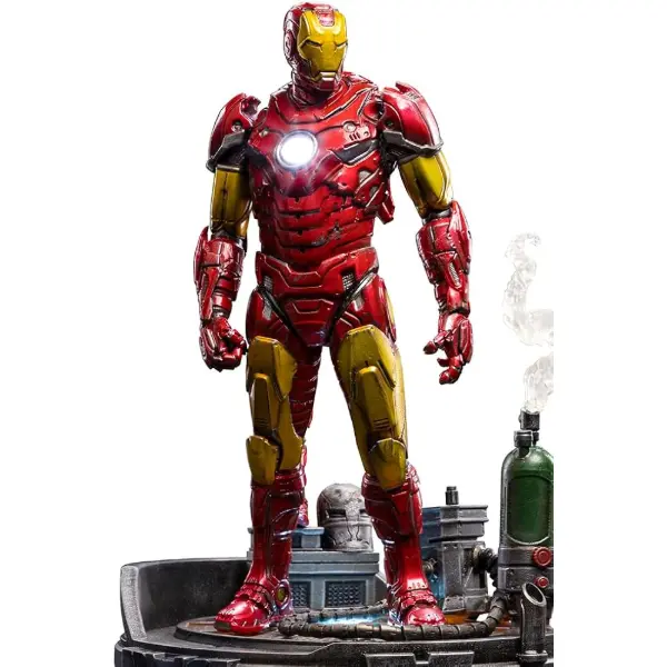 Iron Studios — Statuette Deluxe Art Scale 1/10 Iron Man Unleashed, 23 cm