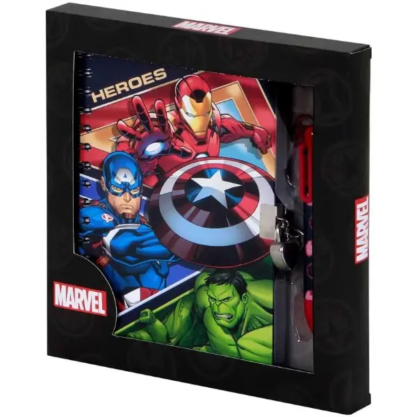 Marvel Avengers — Journal A5 et stylo 6 couleurs