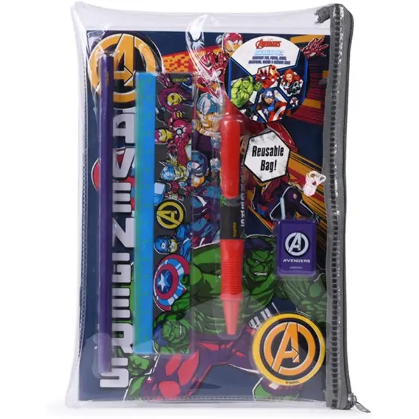 Pyramid — Kit papeterie Marvel Avengers Burst — idée cadeau Avengers