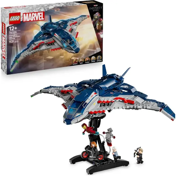 LEGO Marvel — Le Quinjet d'Avengers : L'Ère d'Ultron — idée cadeau Avengers