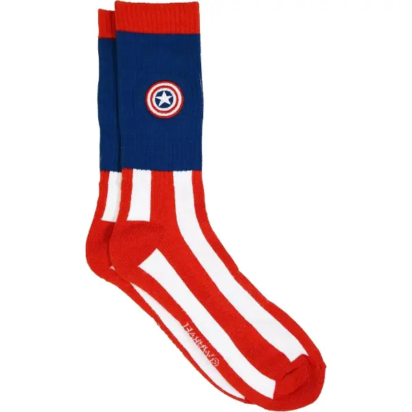 Lot de chaussettes athlétiques Marvel Comics au motif Captain America