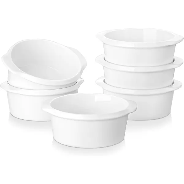 LOVECASA ramequin porcelaine lot de 6 pour condiments sauces et mini-desserts