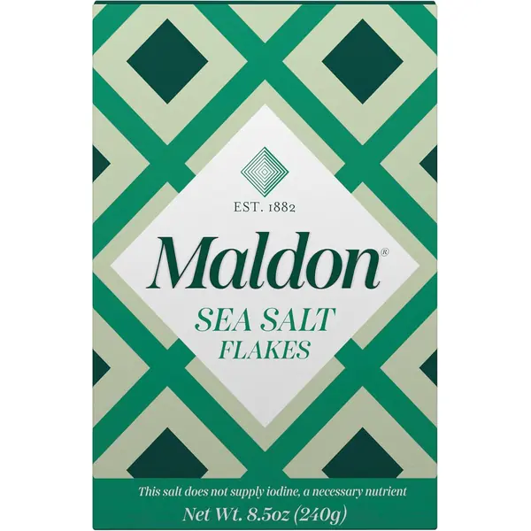 Maldon flocons de sel de mer 250g cristaux pyramidaux pour finition