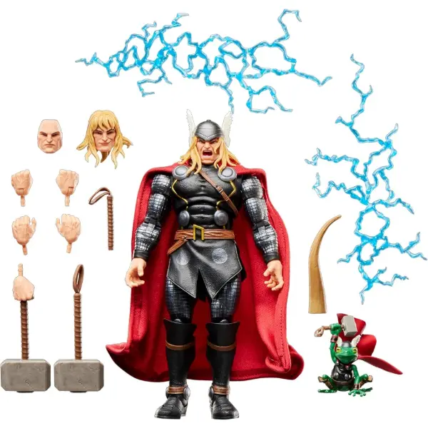 Figurine Marvel Legends Maximum Series Thor avec effets d'éclair translucides
