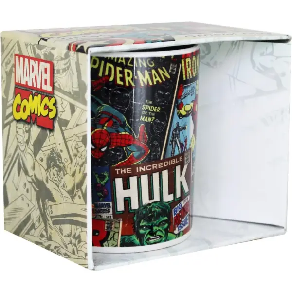 Marvel Retro — Tasse en céramique, 315 ml — idée cadeau Avengers