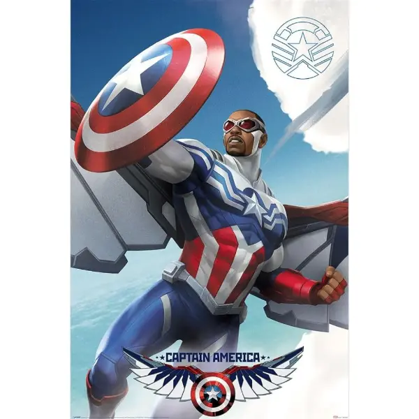 Maxi poster officiel Marvel de Captain America au format 61 x 91 cm