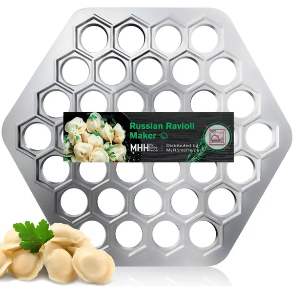 Moule à pelmeni russe 37 trous aluminium pour raviolis et dumplings