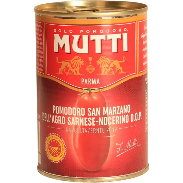 Mutti tomates San Marzano 250g pelées en conserve pour sauce pizza