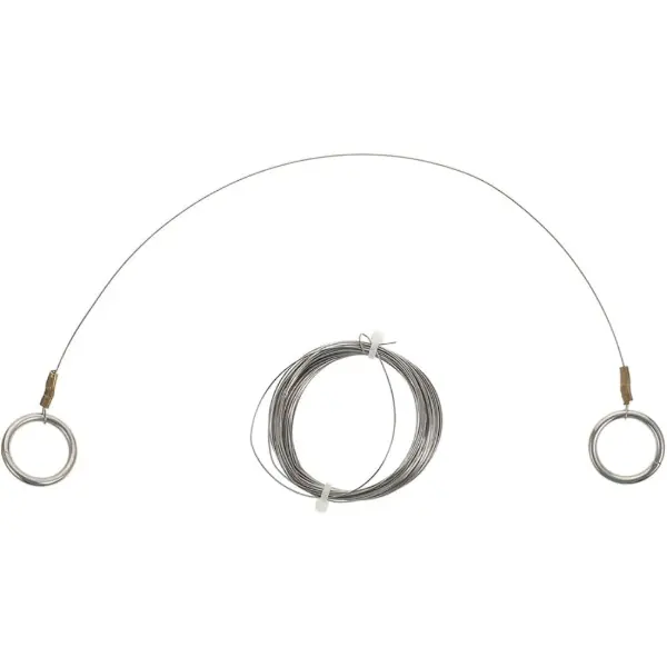 Outil de coupe en fil d'acier inoxydable à double boucle pour poterie