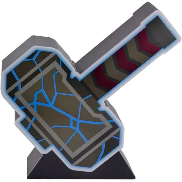 Lampe d'ambiance Paladone en forme de marteau de Thor Marvel de 17 cm