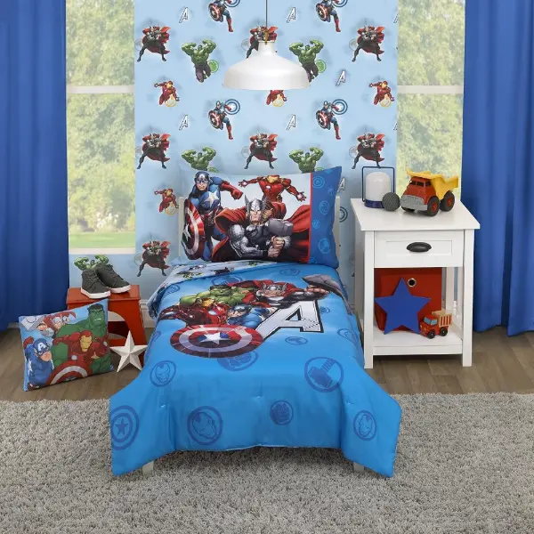 Parure de lit Marvel Avengers Fight The Foes pour chambre d'enfant