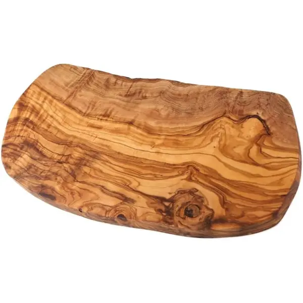 Planche de service en bois d olivier au veinage marque