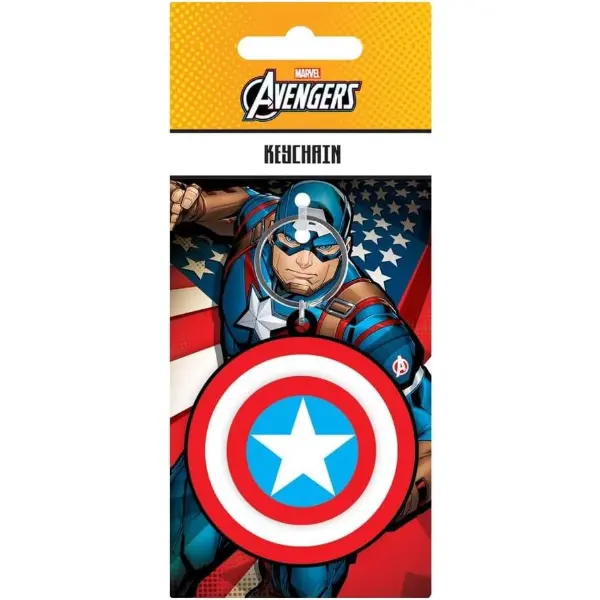 Porte-clés spinner avec le bouclier rotatif de Captain America