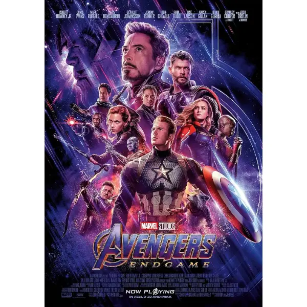 Marvel MCU Avengers — Poster mural format A3 — idée cadeau Avengers