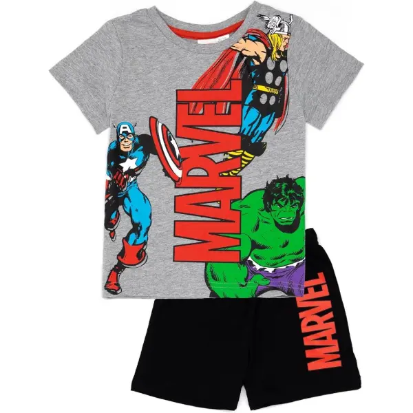 Marvel — Pyjama garçon Avengers : Thor, Iron Man, Hulk et Captain America — idée cadeau Avengers