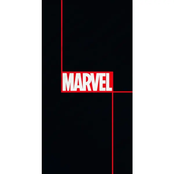 BERONAGE Marvel — Serviette de bain logo, 75 × 150 cm