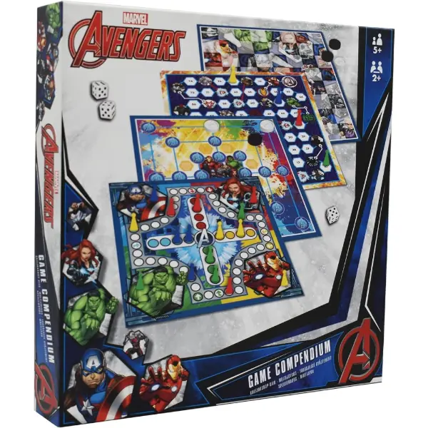 Shuffle Marvel Avengers — Coffret de 35 jeux de société classiques — idée cadeau Avengers