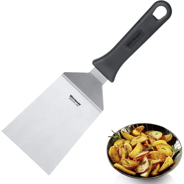 Spatule large en inox pour burgers et plancha