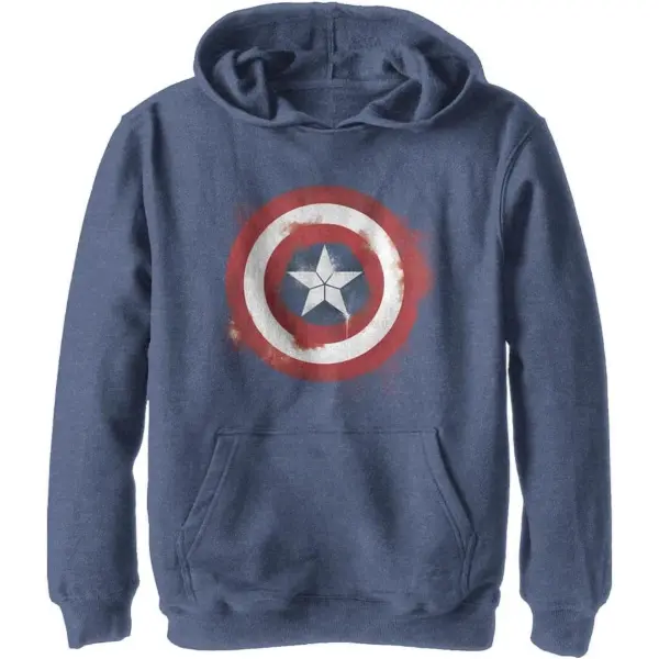 Sweat à capuche Marvel avec le bouclier de Captain America sur la poitrine