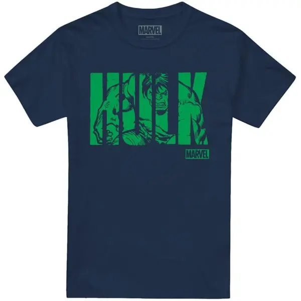 Marvel — T-shirt Hulk Text, unisexe