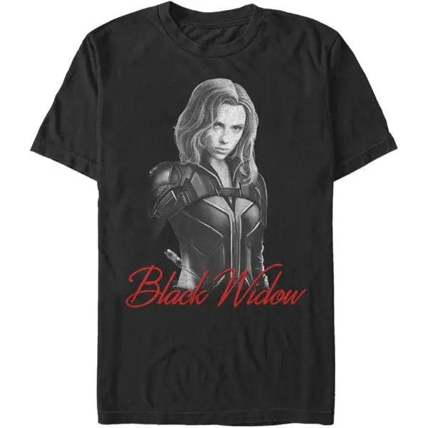 Marvel — T-shirt Black Widow Mono, coupe homme