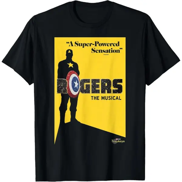Marvel Hawkeye — t-shirt affiche Rogers: The Musical