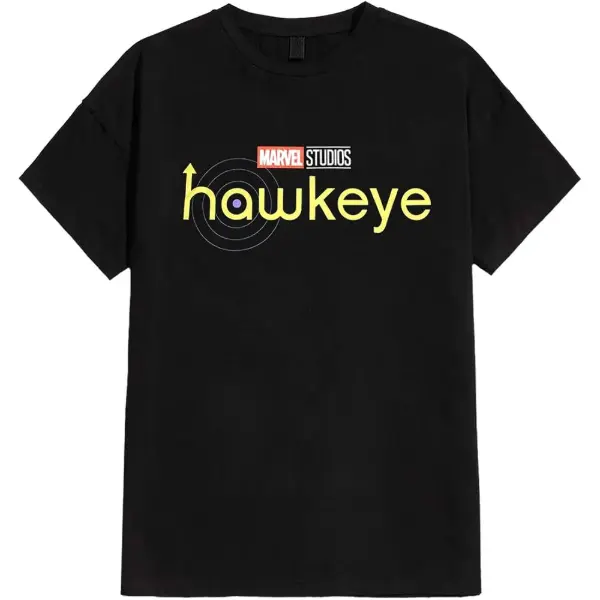 Marvel Studios Hawkeye — t-shirt logo, homme, noir