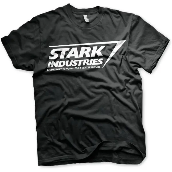 The Avengers — T-shirt logo Stark Industries, licence officielle — idée cadeau Avengers