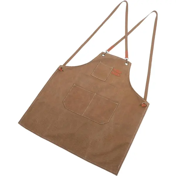 Tablier de barbecue en cuir bovin avec sangles reglables