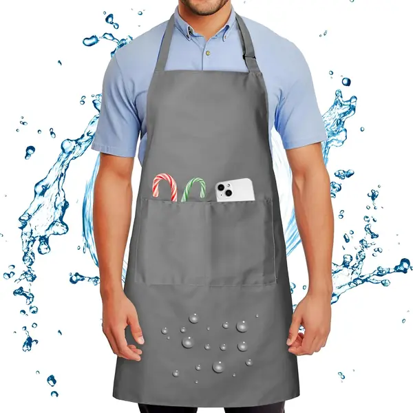 Tablier de barbecue en toile enduite lavable
