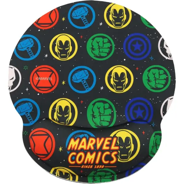 WONDEE Marvel Avengers — Tapis de souris ergonomique, motif Iron Man — idée cadeau Avengers