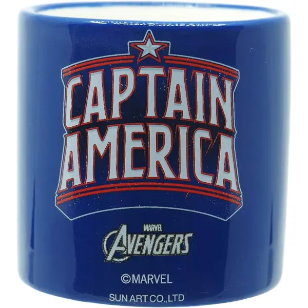Tasse Captain America à décor de planches de comics avec emblème en relief
