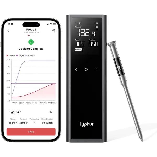Thermometre Bluetooth sans fil avec sonde pour barbecue