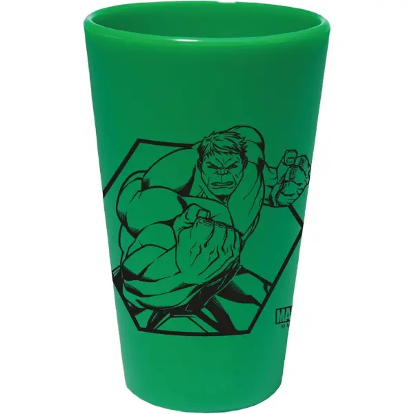 WinCraft — Verre à bière silicone Marvel Hulk, 473 ml