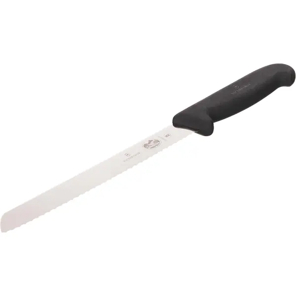 Couteau à pain Victorinox Fibrox 21 cm lame crantée acier inox
