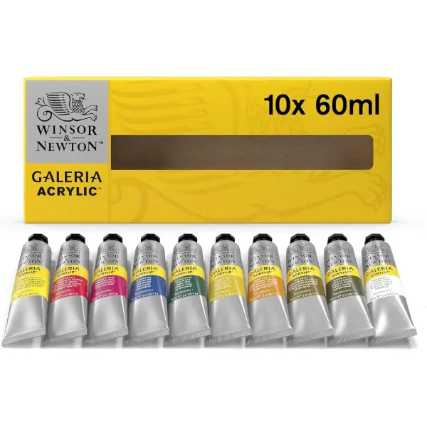 Winsor & Newton Galeria, coffret de 10 tubes d'acrylique de 60 ml