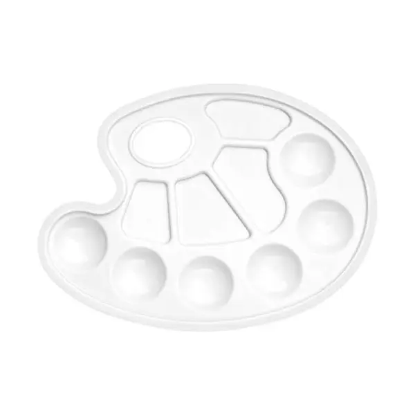 Wonday, palette à peinture en plastique blanc à 10 alvéoles