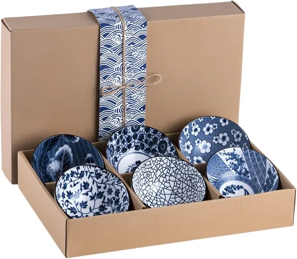 Lot de 6 bols à sauce de style japonais — cadeau pour ceux qui aiment cuisiner