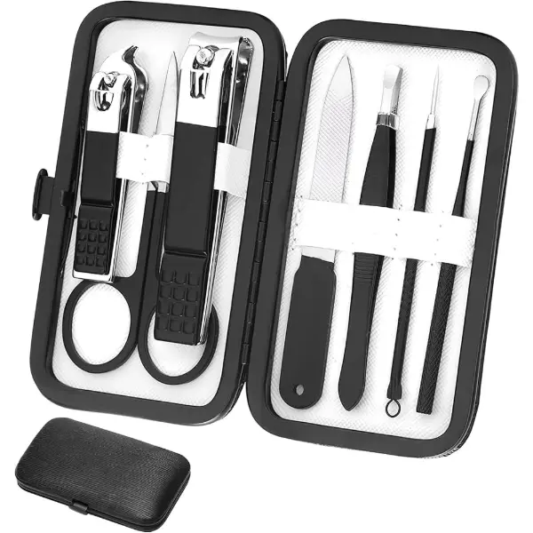 Aceoce — Kit manucure 8 pièces avec étui de voyage