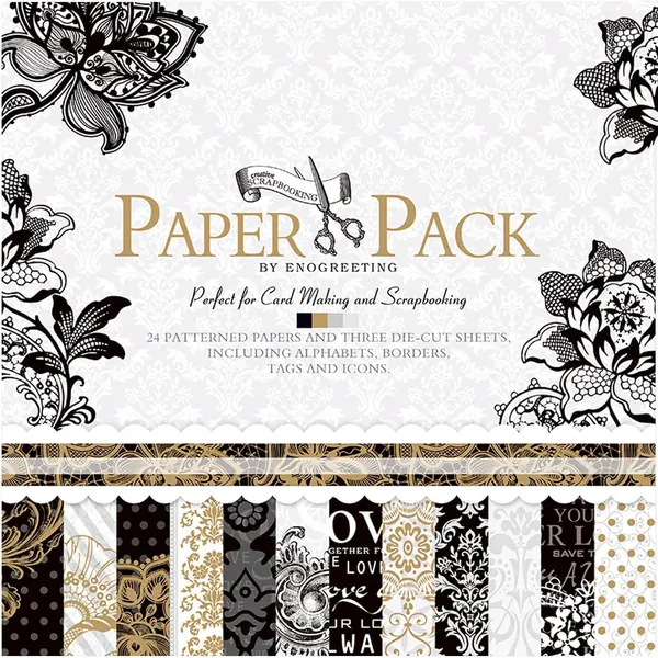 Bloc Vintage 30,5 cm — 27 Feuilles Papillons Dorés